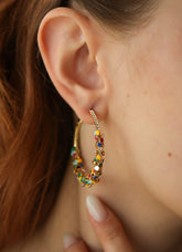 Zircon Boucles d'oreilles